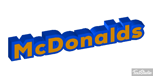 McDonald’s Text effect