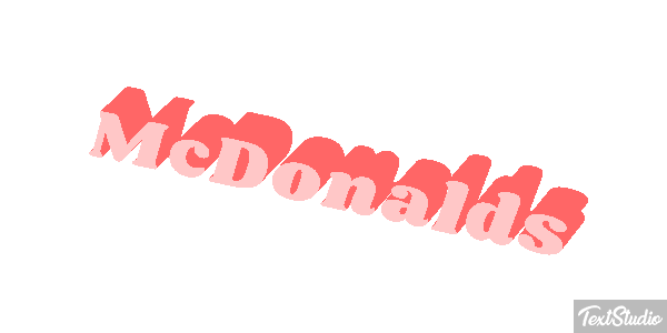 McDonald’s Text effect