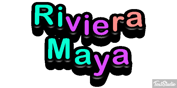 Riviera Maya Efekt tekstowy