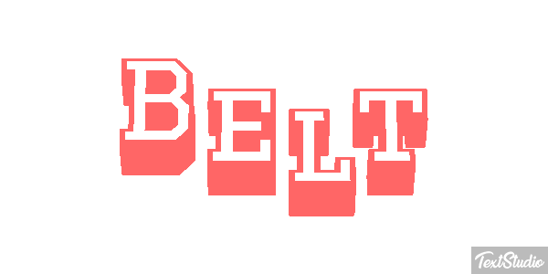 Belt Text effect