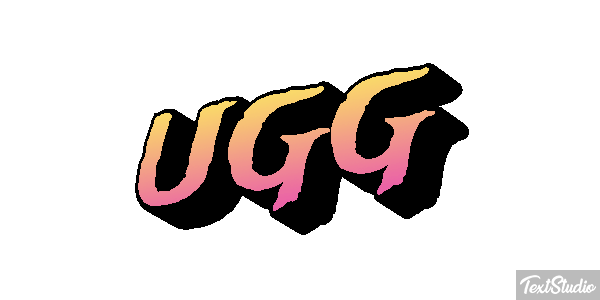 UGG Tekst effect