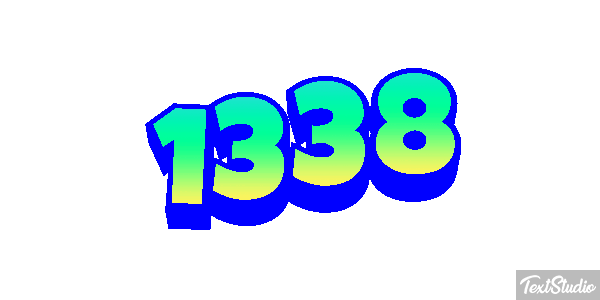 1338 Text effect