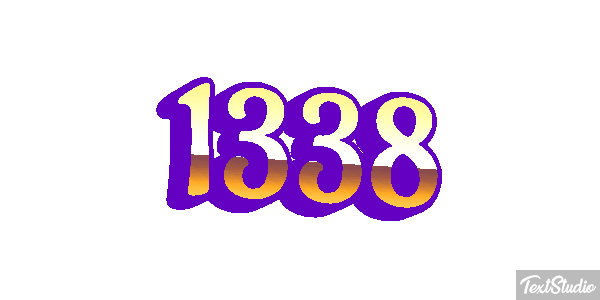 1338 Text effect