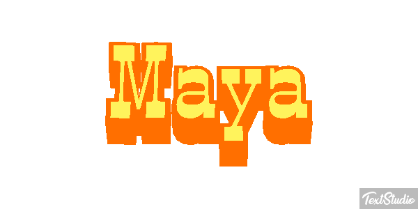 Maya Effetto testo