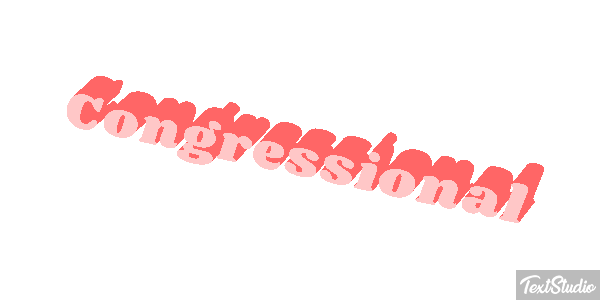 Congressional Text effect