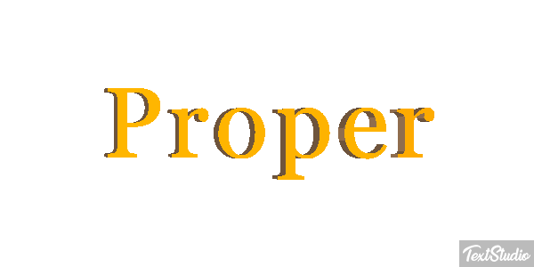 Proper Effet de texte