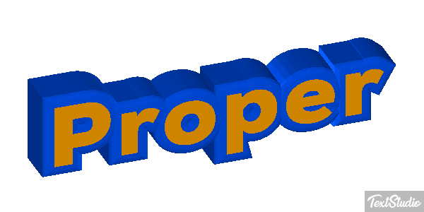 Proper Effet de texte