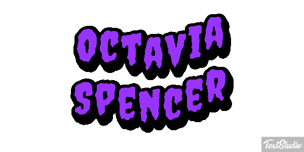 Octavia Spencer Texteffekt