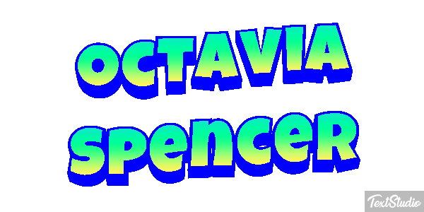 Octavia Spencer Texteffekt
