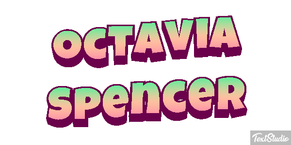 Octavia Spencer Texteffekt