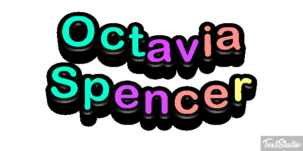 Octavia Spencer Texteffekt