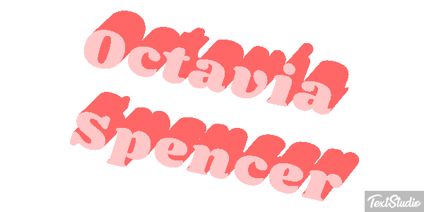 Octavia Spencer Texteffekt