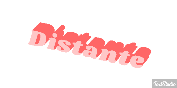 Distante Efeito do texto