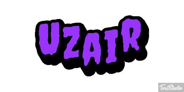 Uzair Text effect