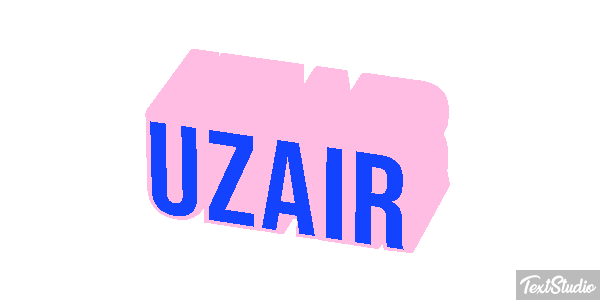 Uzair Text effect