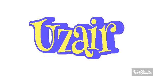 Uzair Text effect
