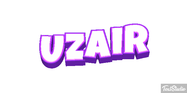 Uzair Text effect