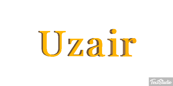 Uzair Text effect