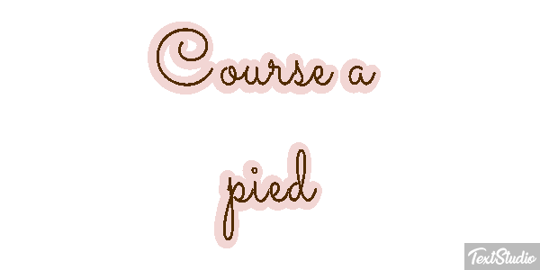 Course à pied Effet de texte