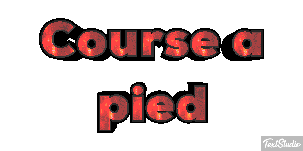 Course à pied Effet de texte