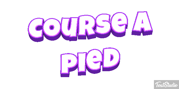 Course à pied Effet de texte
