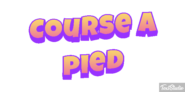 Course à pied Effet de texte