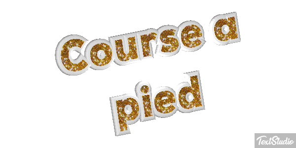 Course à pied Effet de texte