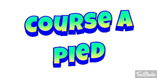 Course à pied Effet de texte