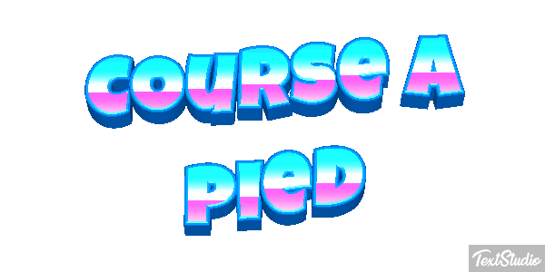 Course à pied Effet de texte