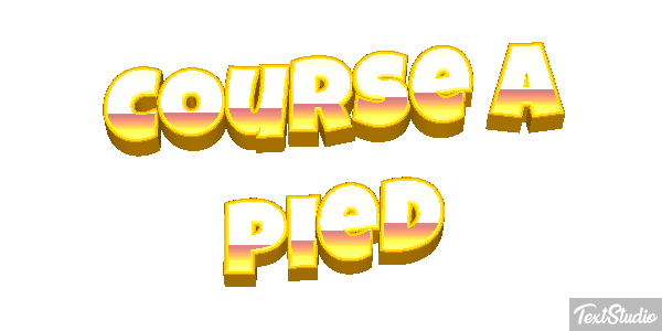 Course à pied Effet de texte