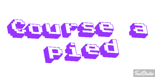 Course à pied Effet de texte
