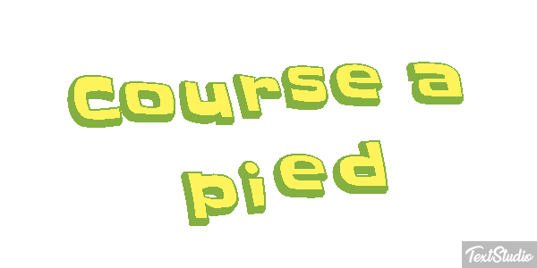 Course à pied Effet de texte