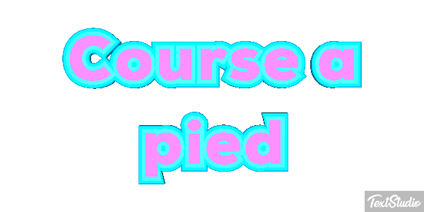 Course à pied Effet de texte