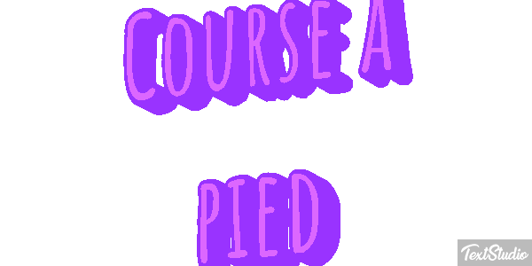 Course à pied Effet de texte