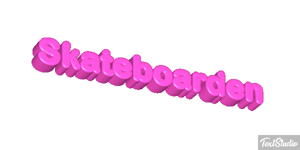Skateboarden Texteffekt