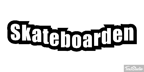 Skateboarden Texteffekt