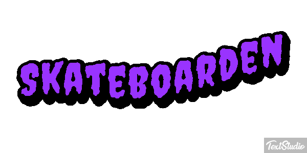 Skateboarden Texteffekt