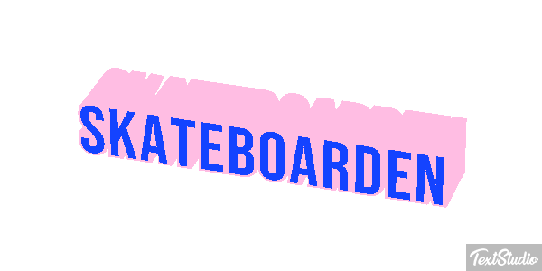Skateboarden Texteffekt