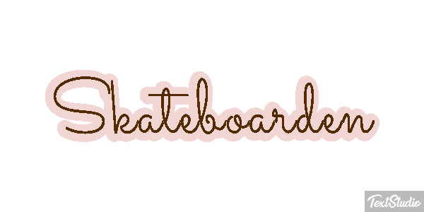 Skateboarden Texteffekt