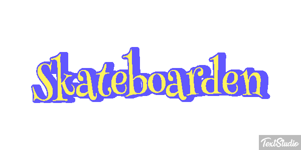 Skateboarden Texteffekt