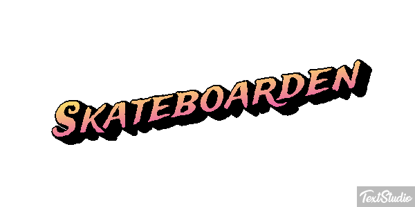 Skateboarden Texteffekt