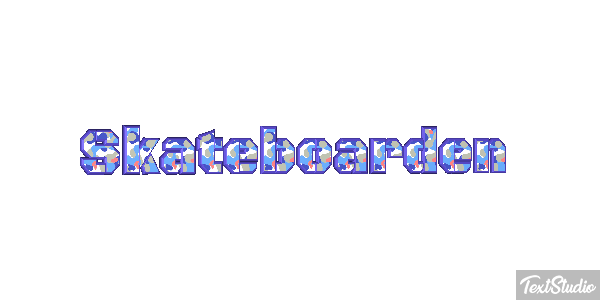 Skateboarden Texteffekt