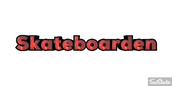 Skateboarden Texteffekt