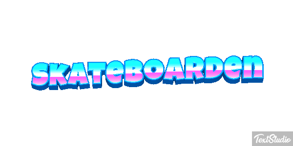 Skateboarden Texteffekt