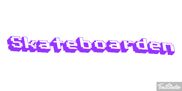 Skateboarden Texteffekt