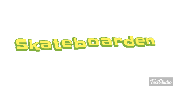 Skateboarden Texteffekt