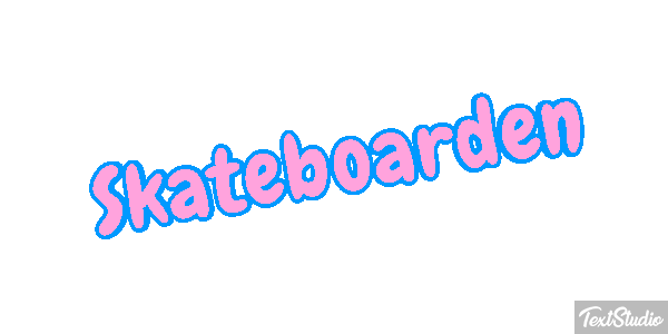 Skateboarden Texteffekt
