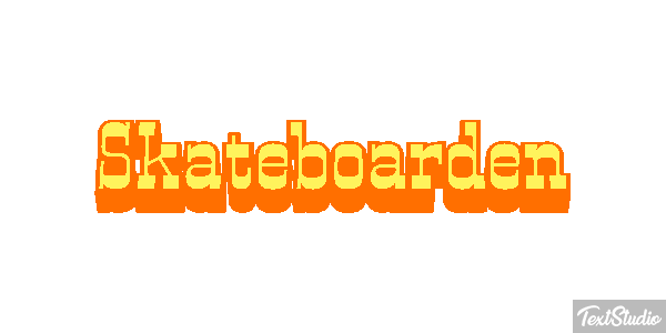 Skateboarden Texteffekt