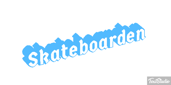 Skateboarden Texteffekt