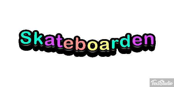 Skateboarden Texteffekt